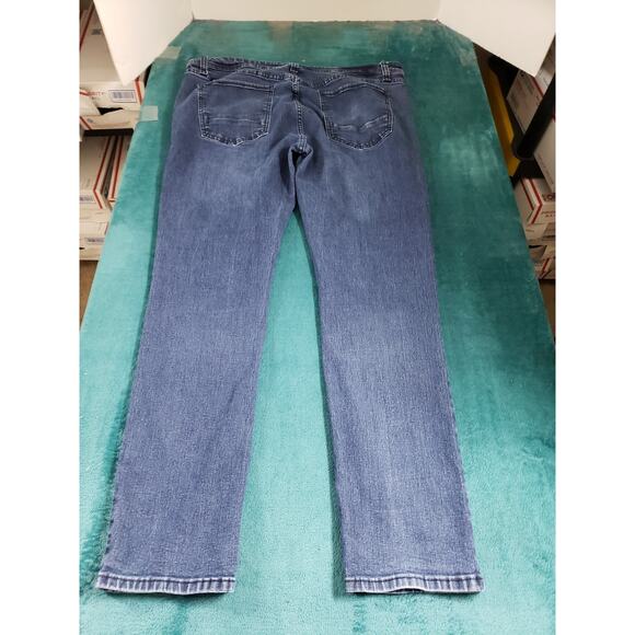 Smoke & Ash Jeans Size 38x32 Mens Blue Pants Stretch Denim Byron Straight - Picture 10 of 12